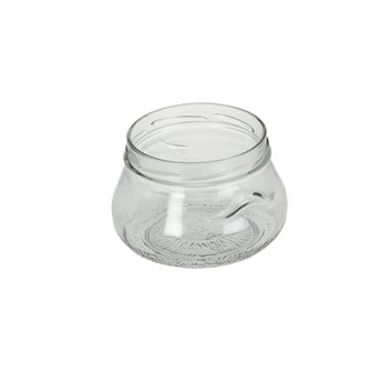 Vaso in vetro bombato con maniglie 640 ml