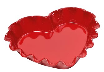 Stampo rosso ceramica dolci a cuore Corolla Grand Cru Emile Henry